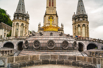 Fototapeta premium Sanctuary of Our Lady of Lourdes