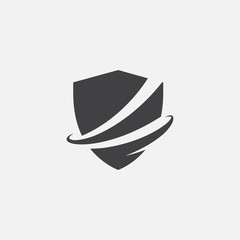 shield icon design illustration, shield logo design template, security logo, protect logo icon