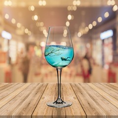 Abstract. Sea in the glass of wine.