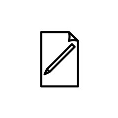 edit document simple vector icon