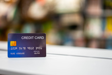 Using a credit card to make online purchases Enjoy shopping from your computer, Finance concept.