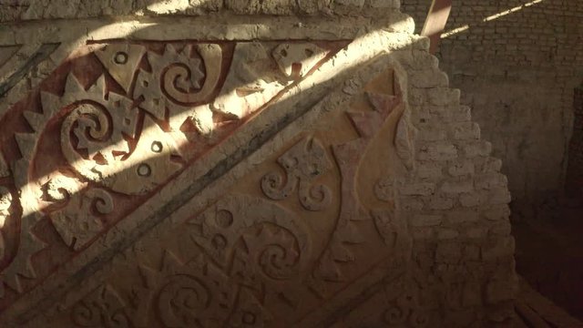 Moche wall from Per&uacute;