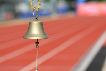 Obraz premium Metal bell on the sport venue