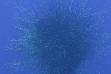 Artistic look abstract of fur, dreamy background. Closeup, 3D rendering & illustration.