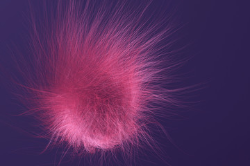 Fototapeta premium Artistic look abstract of fur, dreamy background. Closeup, 3D rendering & illustration.