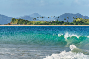 Scenic view of the Twin Beach in El Nido, Palawan, Philippines © fotomm2