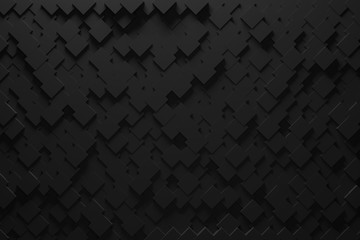 Abstract polygonal space low poly dark background with connecting dots and lines light. Connection structure. Science background. Futuristic polygonal background. Triangular background. 3d rendering