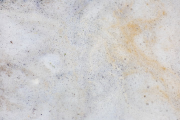 Foam on the water. Close-up.