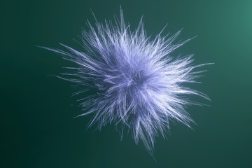 Artistic look abstract of fur, dreamy background. Closeup, 3D rendering & illustration.