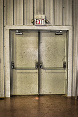 Metal Double Exit Doors
