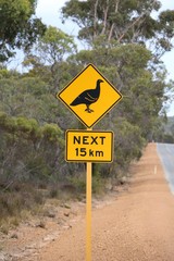 Traffic Sign for Petrophassa in Western Australia