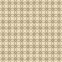 Beige star burst abstract geometric seamless textured pattern background