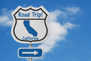 California Road Trip Highway Sign