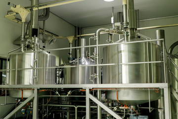 Close up Small beer boiler