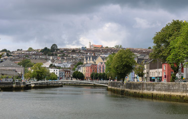 The city of Cork on the river Lee. Ireland