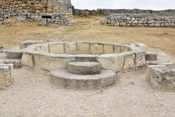 ancient pool in the ruins of an ancient city