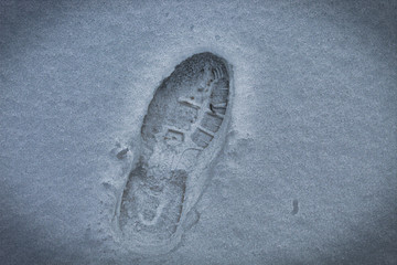 Footprint In The Snow