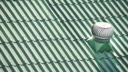 Roof Ventilator on the roof of factory for cooling