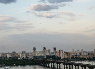 Fototapeta premium view of the city of Kiev