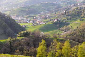 San Benedetto's hills near Marostica in Italy