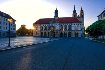 Fototapeta na wymiar Altes Rathaus in Magdeburg