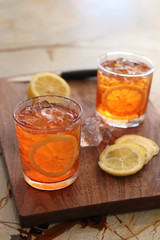 lemon cocktail summer drink