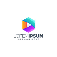 play logo design vector illustration