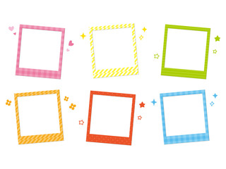 カラフルな写真フレーム