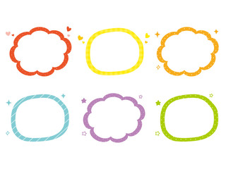 カラフルなフキダシ