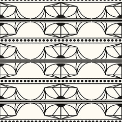 Vintage art deco seamless background for decorative design. Beautiful vector pattern