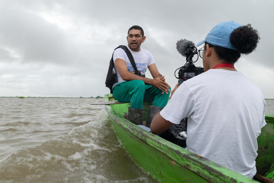 Filmaci&oacute;n de documental a pescadores