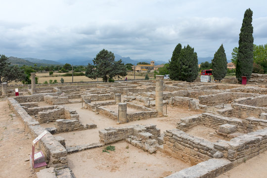 Roman ruins of Pollentia in Majorca