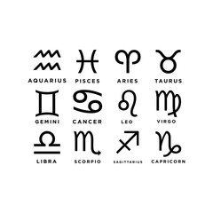 set horoscope signage
