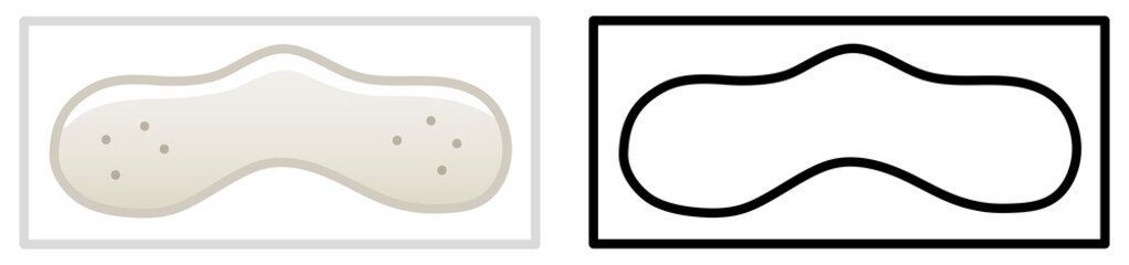 Nose pore strip in colored and line versions