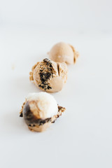 Chocolate Coffee Caramel Gelato Scoops