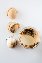 Chocolate Coffee Caramel Gelato Scoops