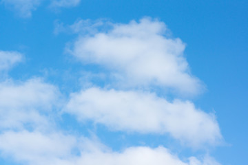 Fototapeta premium blue sky with light white clouds
