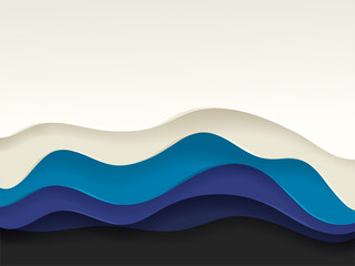 Abstract vector background of color layers