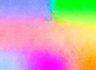 sweet vivid rainbow digital illustration with watercolor texture  background