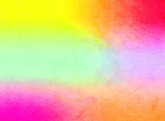 sweet vivid rainbow digital illustration with watercolor texture  background