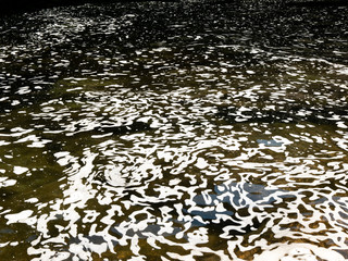  foam texture in river water