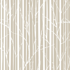 Branches of trees intertwine. Seamless pattern natural theme. Branches and stripes pattern - 293201582