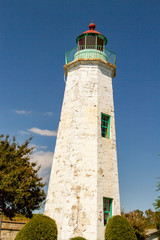 Fototapeta na wymiar Old Point Comfort Lighthouse