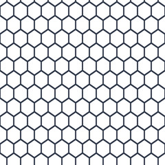 Geometric hexagon seamless pattern vector