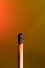 matches on orange background