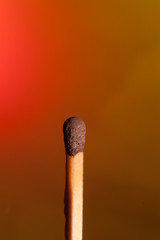 matches on orange background