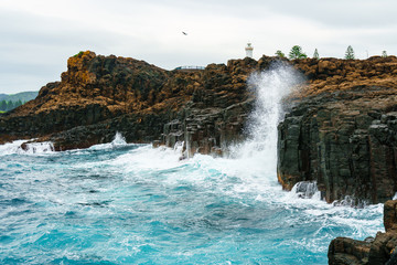 Kiama coastline and lighthouse, NSW, Australia