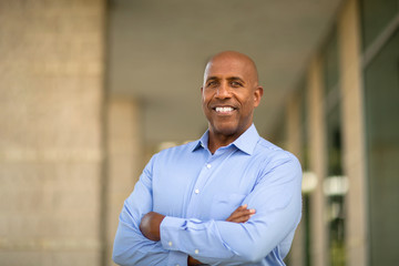 Portrait of a mature African American businessman.
