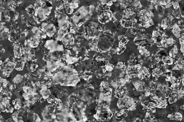 Abstract black and white background  from natural crystal structure.