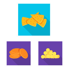 Vector design of Oktoberfest and bar icon. Collection of Oktoberfest and cooking vector icon for stock.